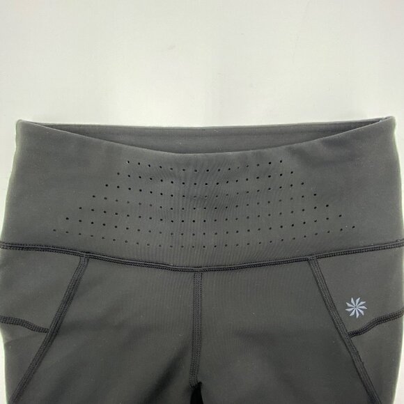 Athleta Stealth Trucool Capri Black Leggings XS - Picture 2 of 8